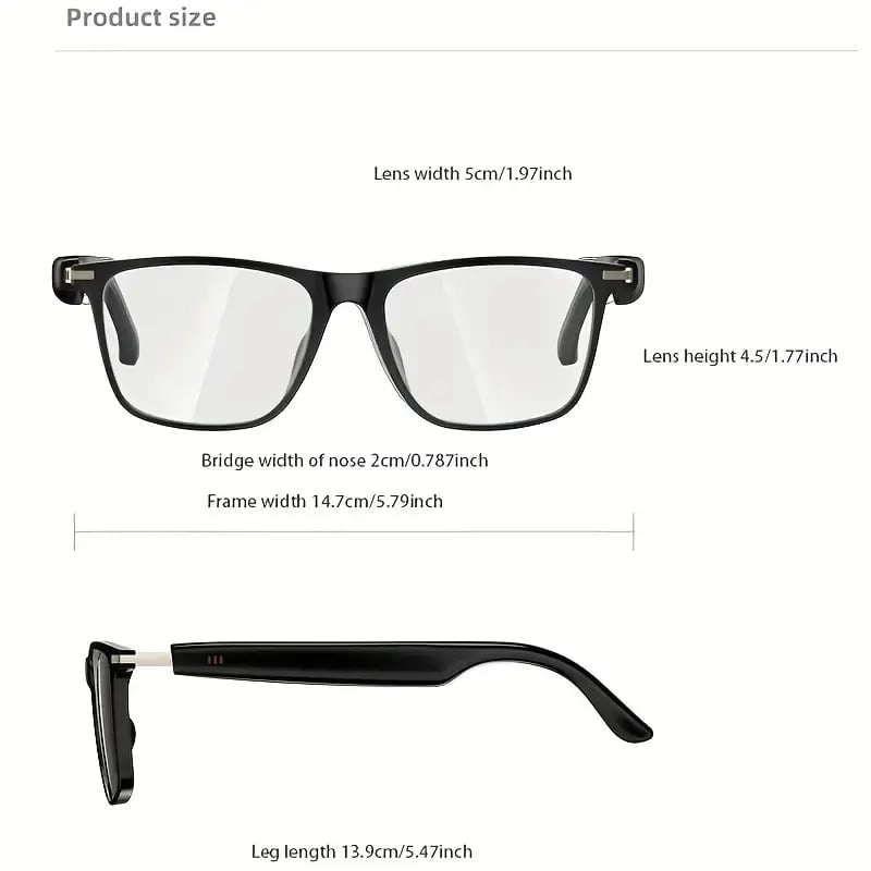 🎁Hot Sale🔥👓AI Interpretation Smart Glasses, with 33 Languages, Chat GPT,Audio Glasses for Men And Women