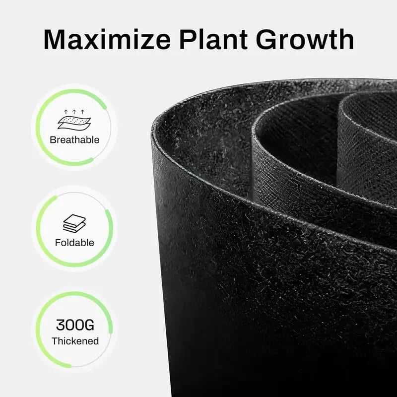 🌱 5-Pack 5 Gallon Grow Bags – Heavy Duty Aeration Fabric Pots with Handles for Vegetables, Flowers & Fruits 🪴