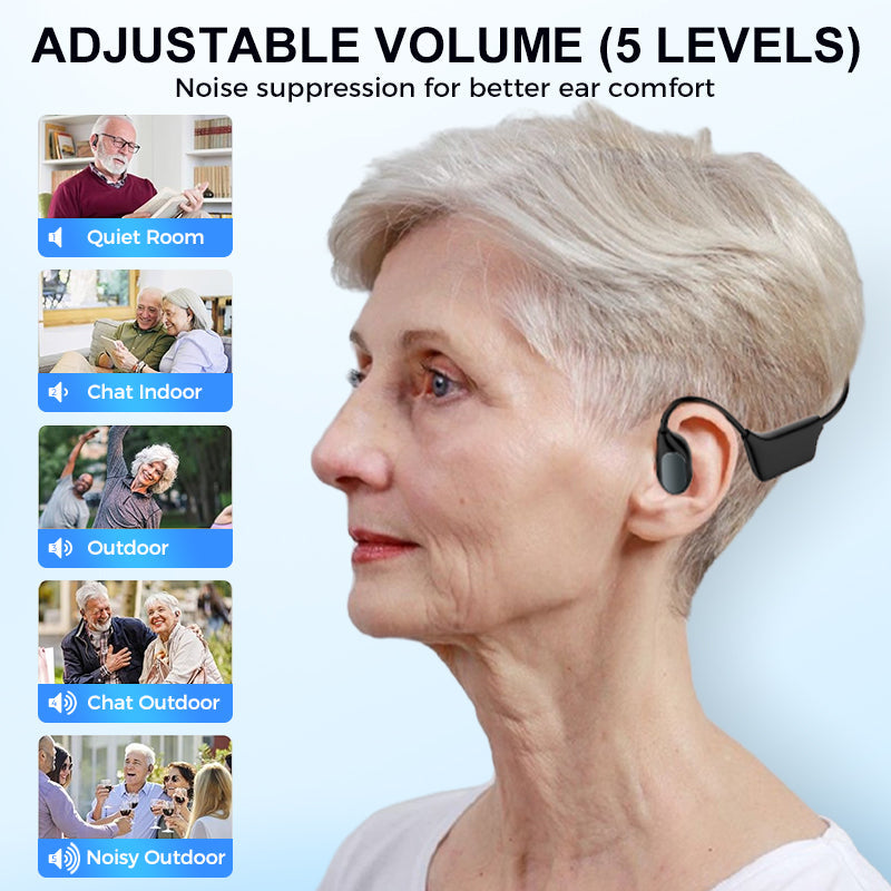 🎄💖Final 3 Hours:50%ОFF💥Yagoo™ Bone Conduction Smart Hearing Aid Bluetooth Earphones(Black Friday Special Sale)