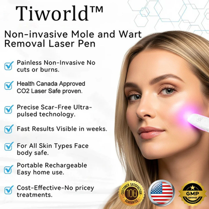 🌎Ends Today: 70% OFF!🔥Tiworld™ All-in-One CO₂ Laser Eraser Pen | USB Rechargeable | Removes Moles, Warts, Skin Flaws & Pigmentation