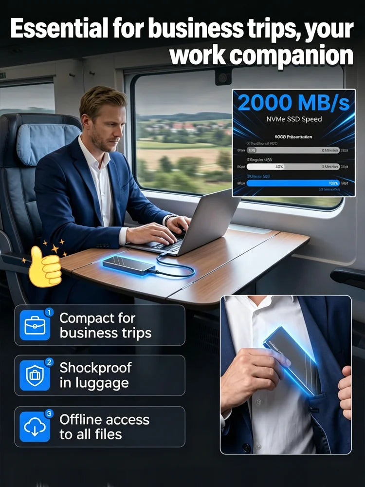 🏆Flash Sale⚡[High-Speed Encrypted Transfer] Mini Portable External Hard Drive