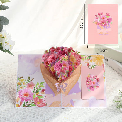 🎁Hot Sale🔥🌹 FOREVER-BLOOMING 3D VALENTINE'S POP-UP CARD