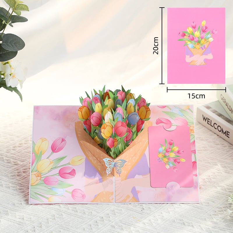 🎁Hot Sale🔥🌹 FOREVER-BLOOMING 3D VALENTINE'S POP-UP CARD