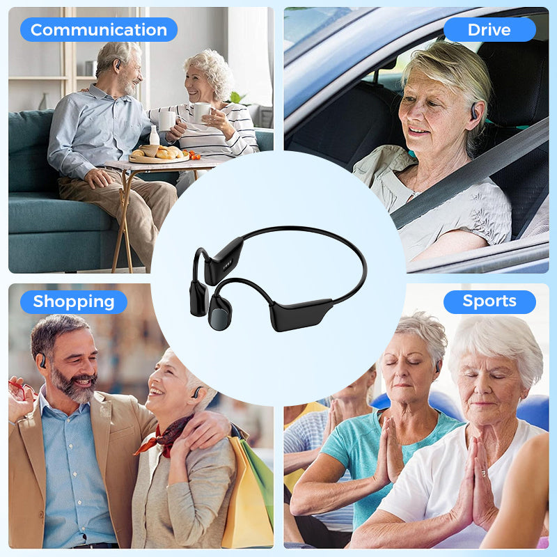 🎄💖Final 3 Hours:50%ОFF💥Yagoo™ Bone Conduction Smart Hearing Aid Bluetooth Earphones(Black Friday Special Sale)